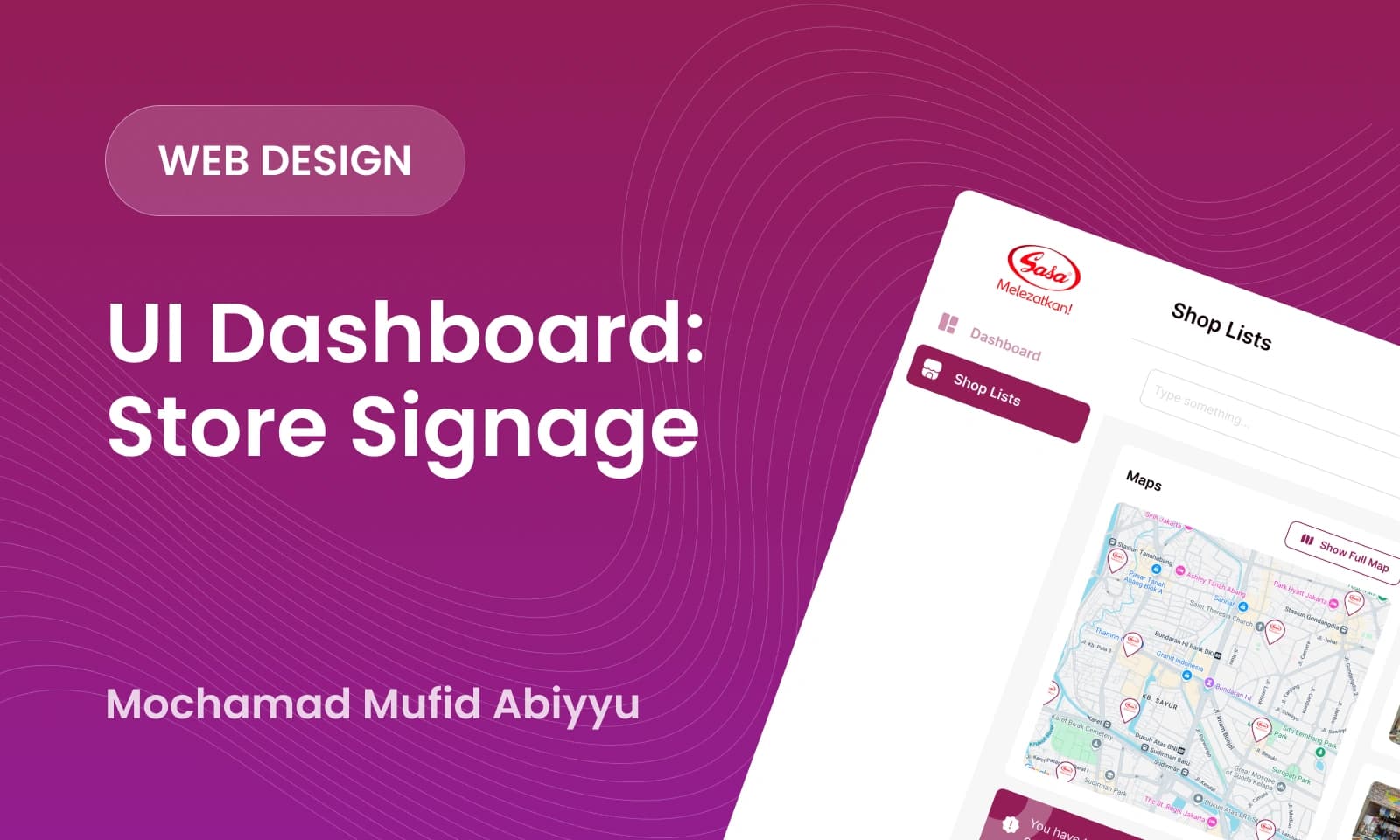 UI Dashboard Store Signage